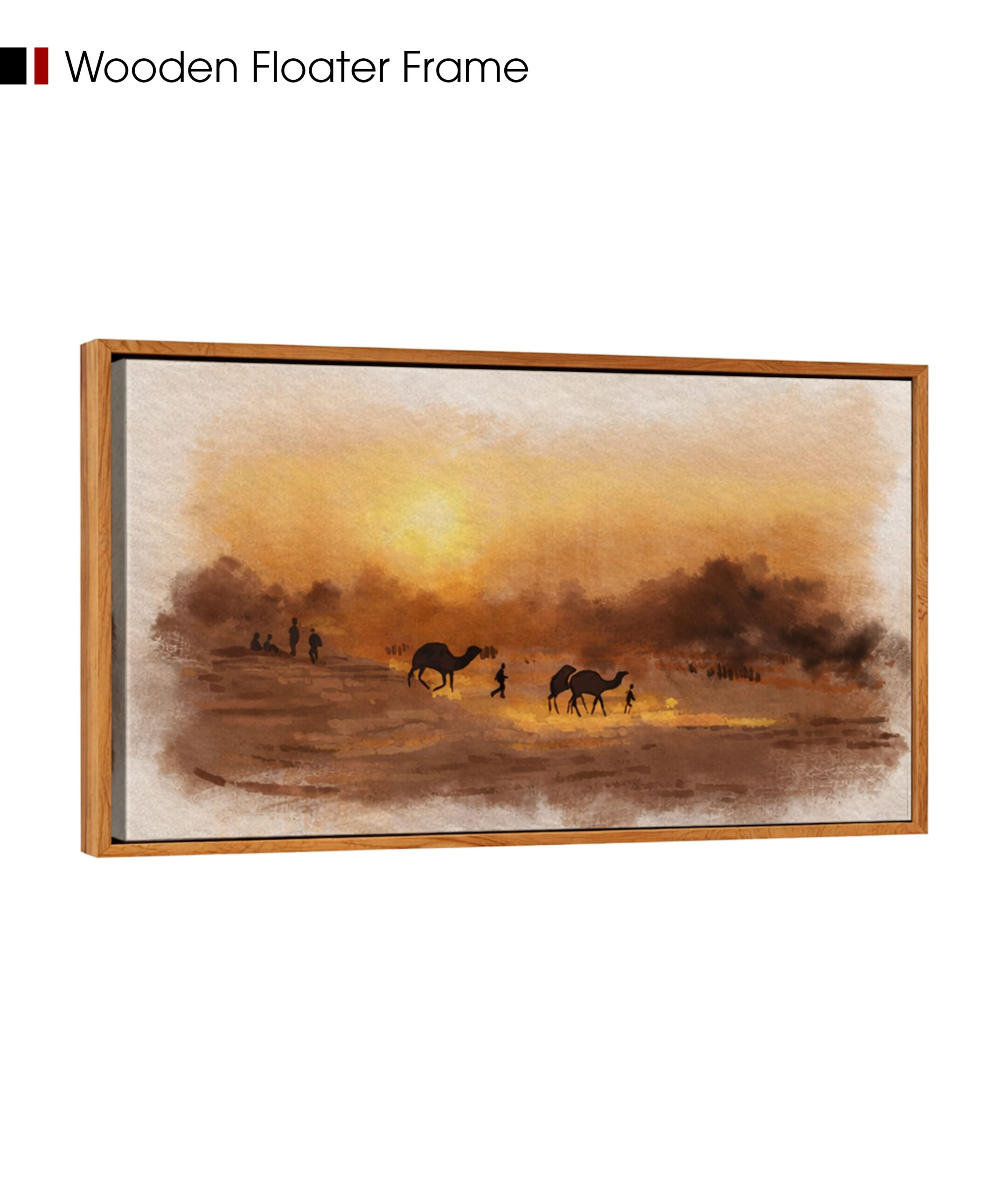 dunes at dusk_wooden floater frame