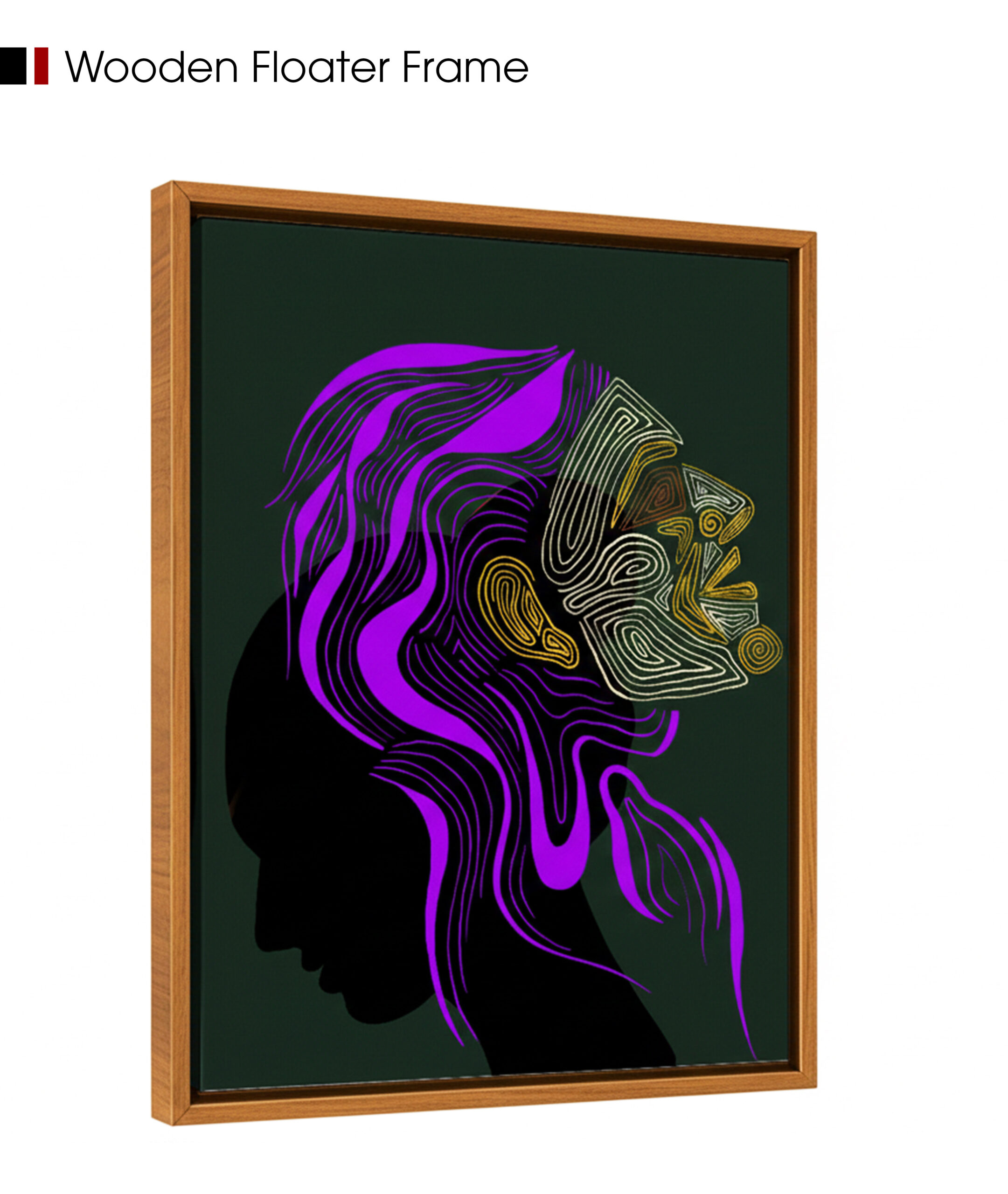 echoes of the mind_wooden floater frame