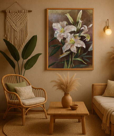 Lilies in Whispered Light